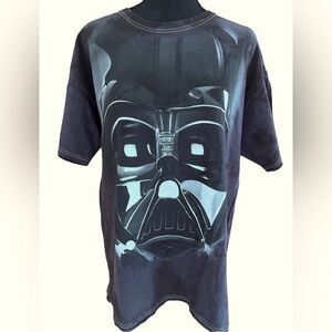 STAR Wars T-Shirt - Giant DarthVader Realistic Face Image, black, size L